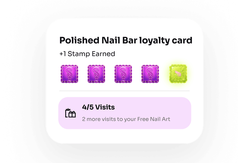 Nail Salons loyalty card
