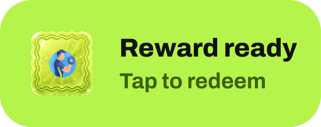 Gym loyalty reward available to redeem in Stampy